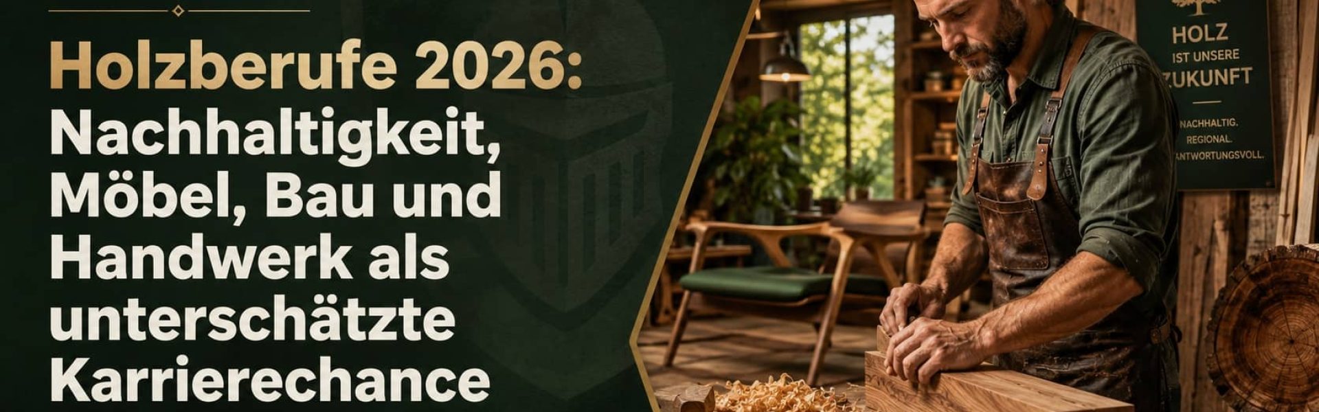Holzberufe 2026: Nachhaltigkeit, Möbel, Bau und Handwerk als unterschätzte Karrierechance